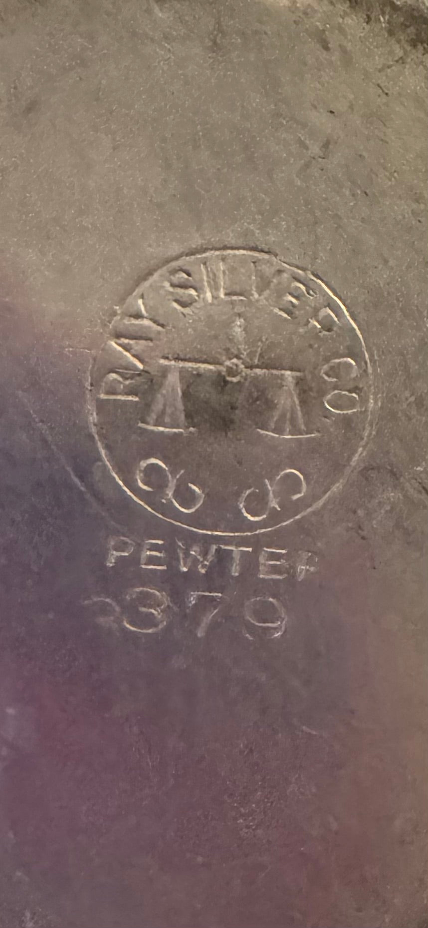 Vintage Pewter Set of Cream and Sugar service