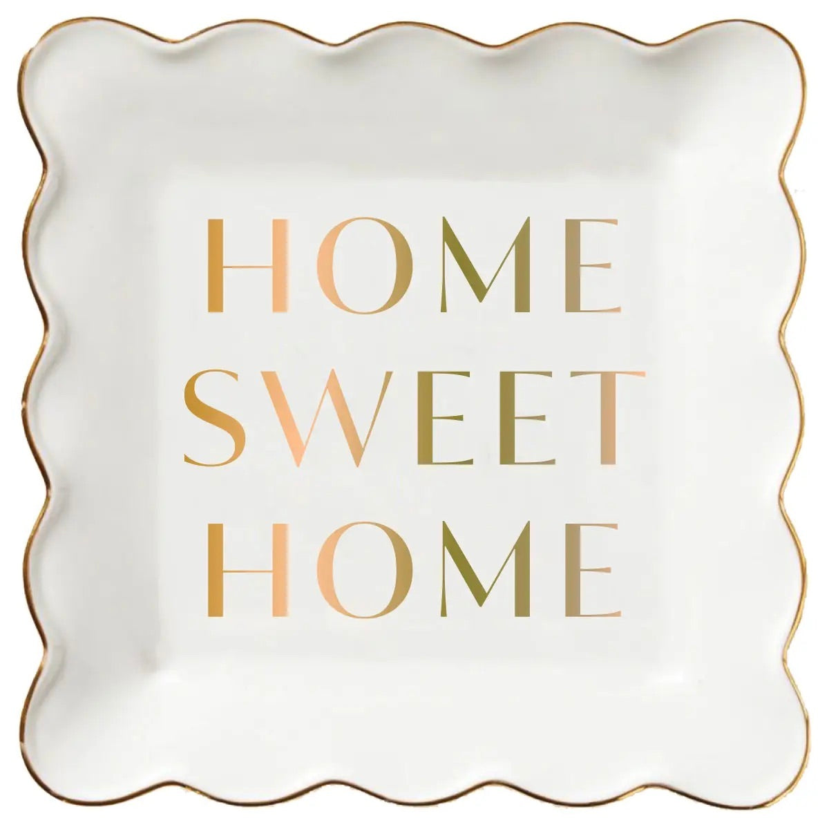 Home Sweet Home - Scalloped Trinket Dish