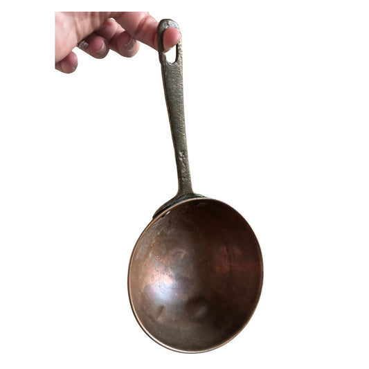 Antique French Sabayon or Italian Zabaglione Copper Pot