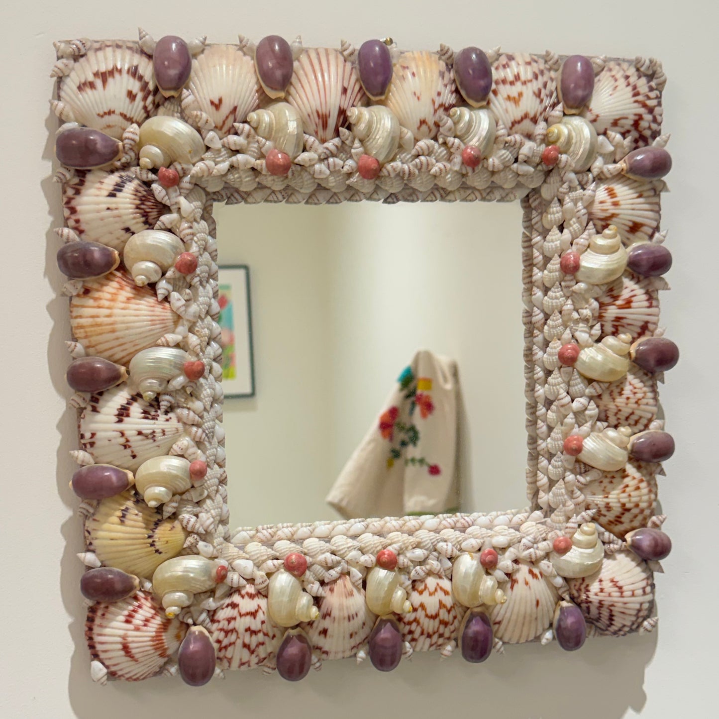 Vintage Seashell wall mirror