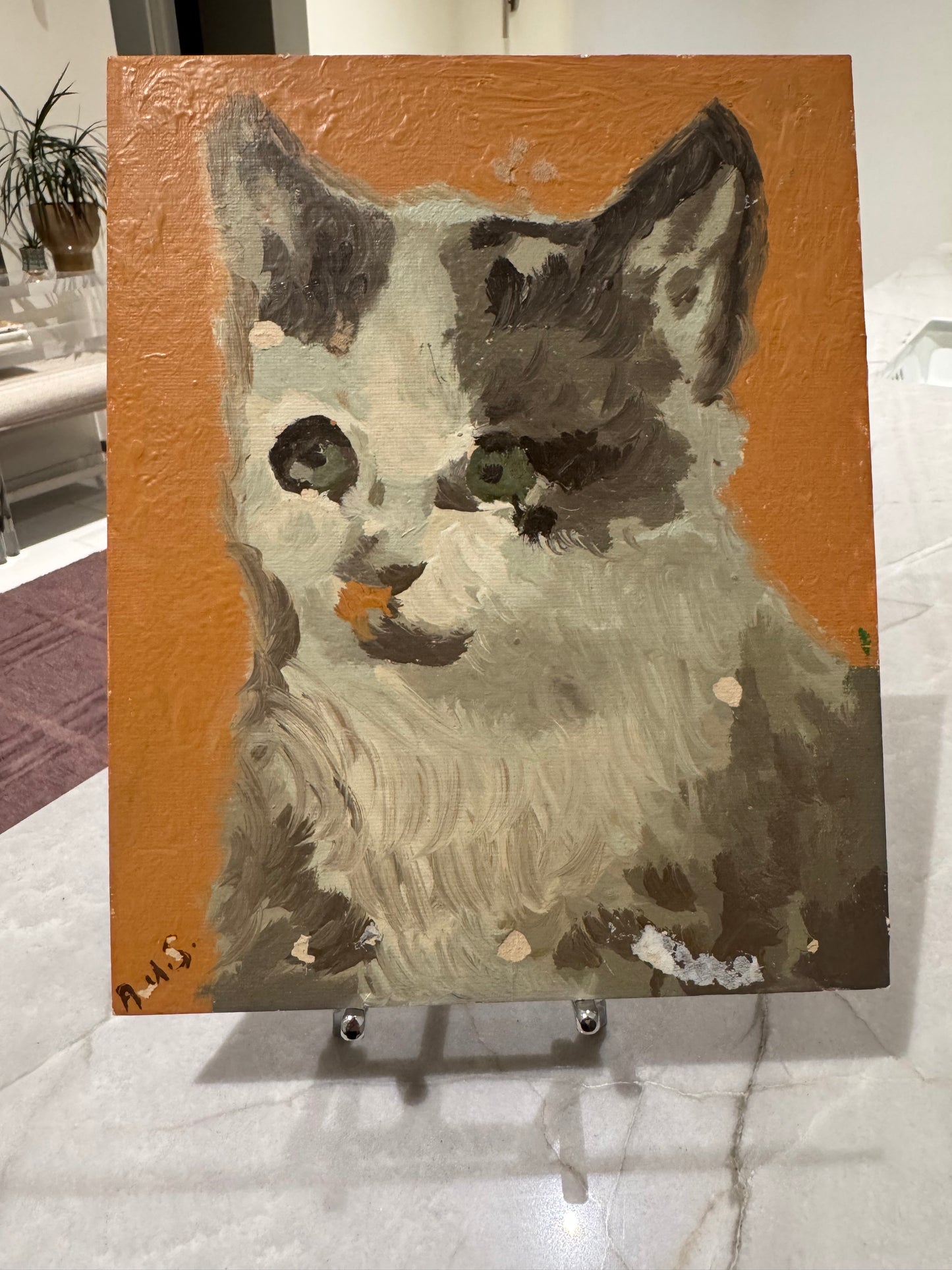 Vintage Art - Kitten or Cat