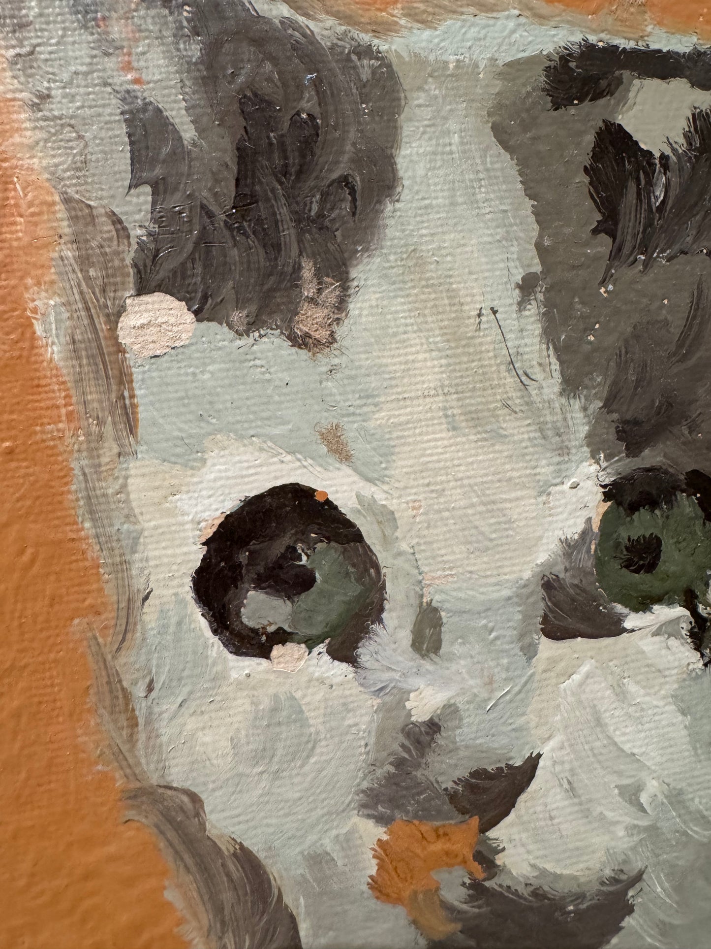 Vintage Painting Artwork of a  Kitten or Cat