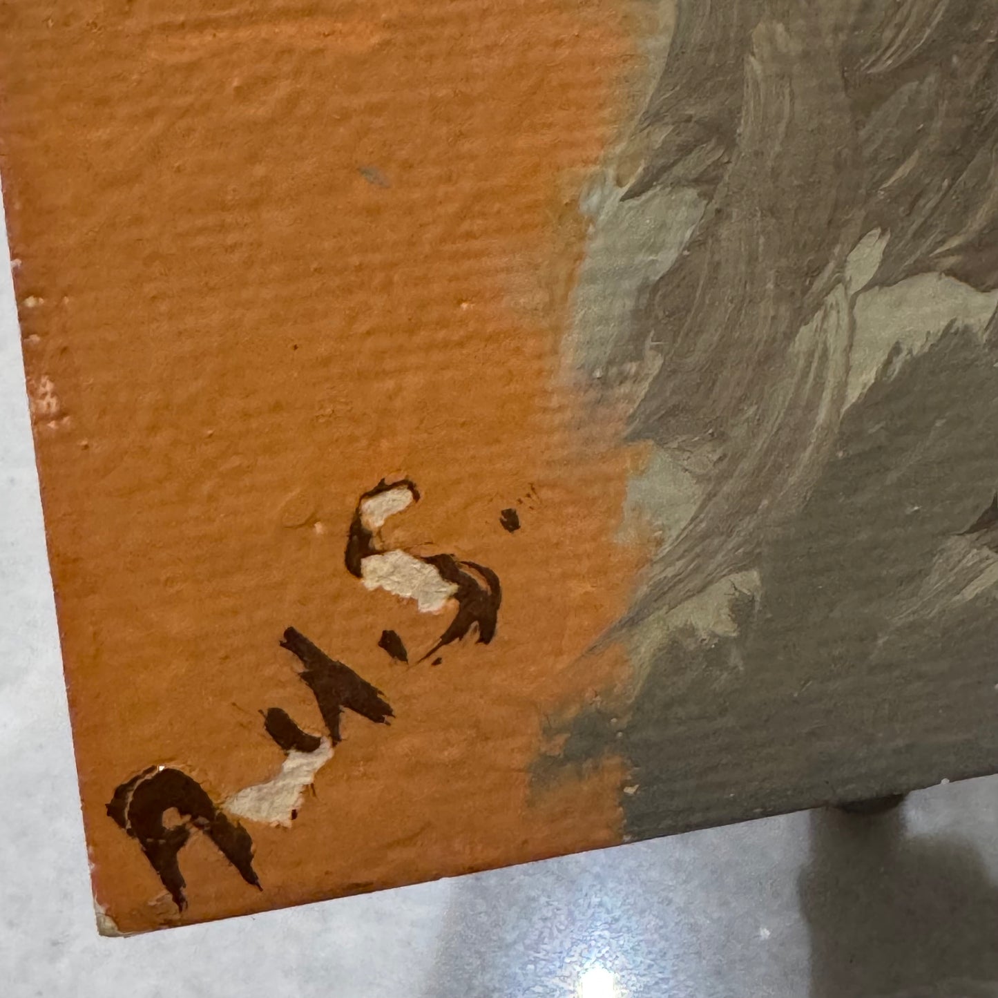 Vintage Painting Artwork of a  Kitten or Cat