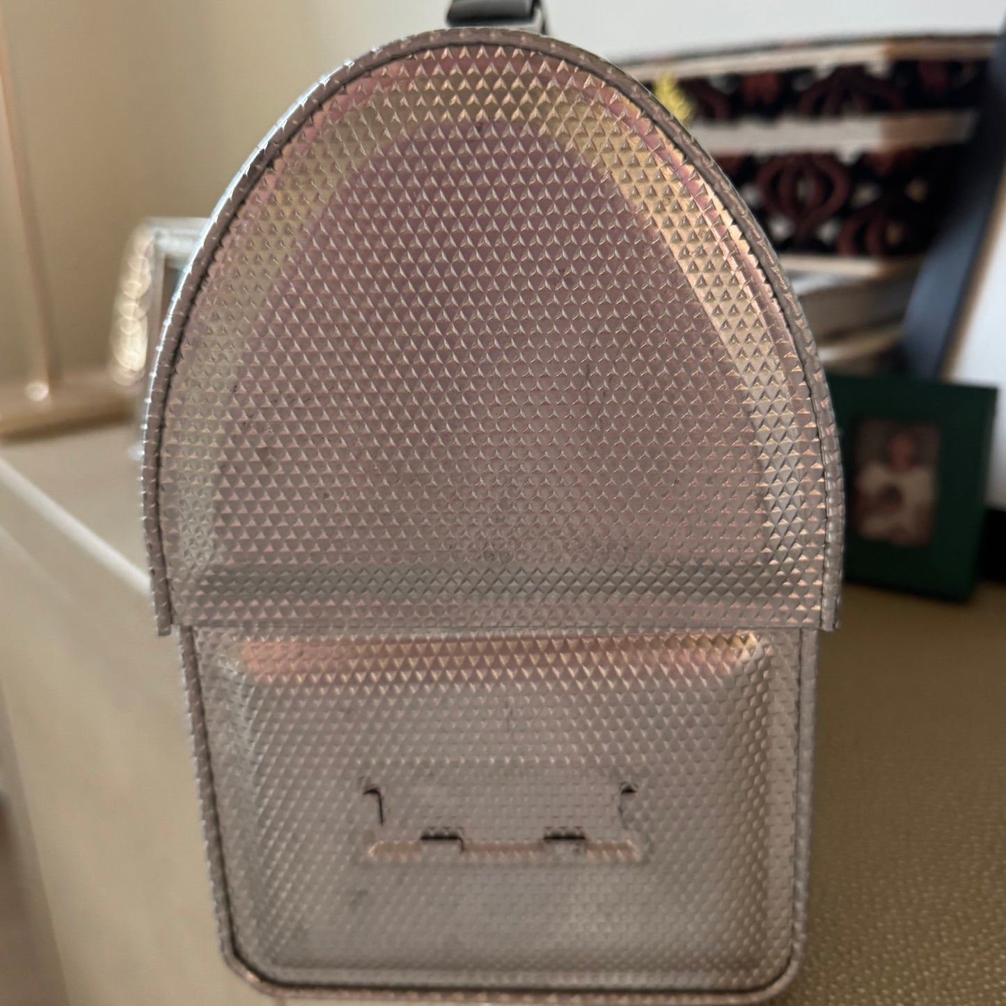 Vintage Aluminum Domed Lid -  Lunch Pail Lunch Box