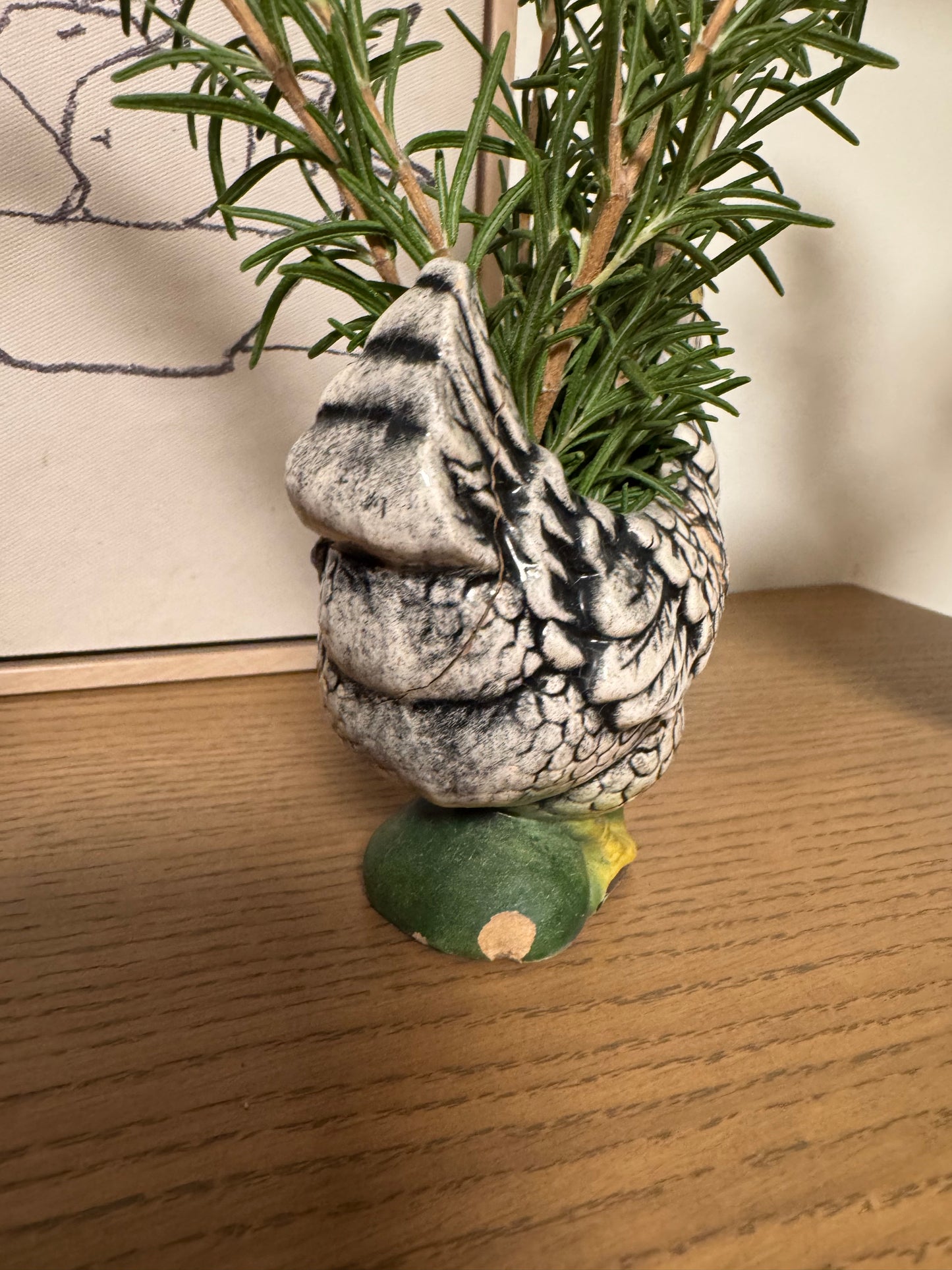 Vintage Rooster and Hen vessels