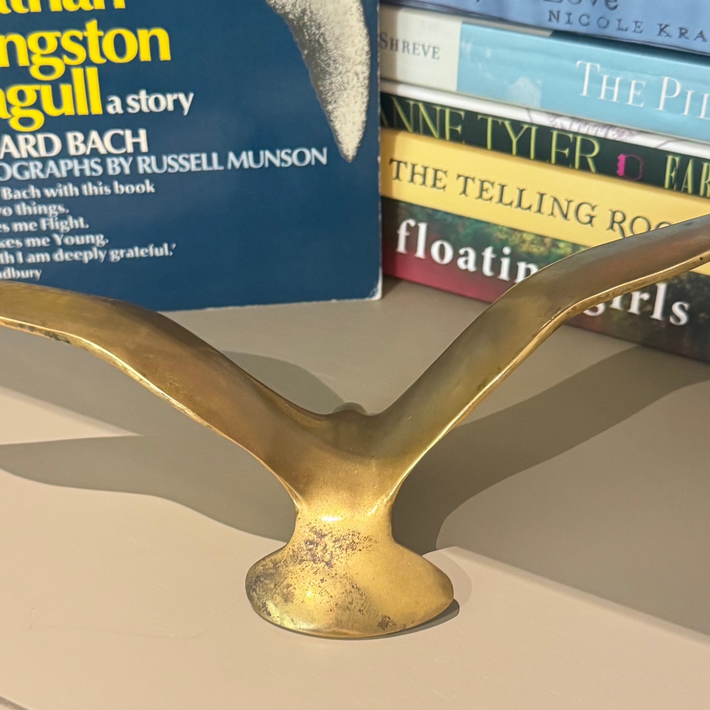Vintage Brass Seagull Figurine