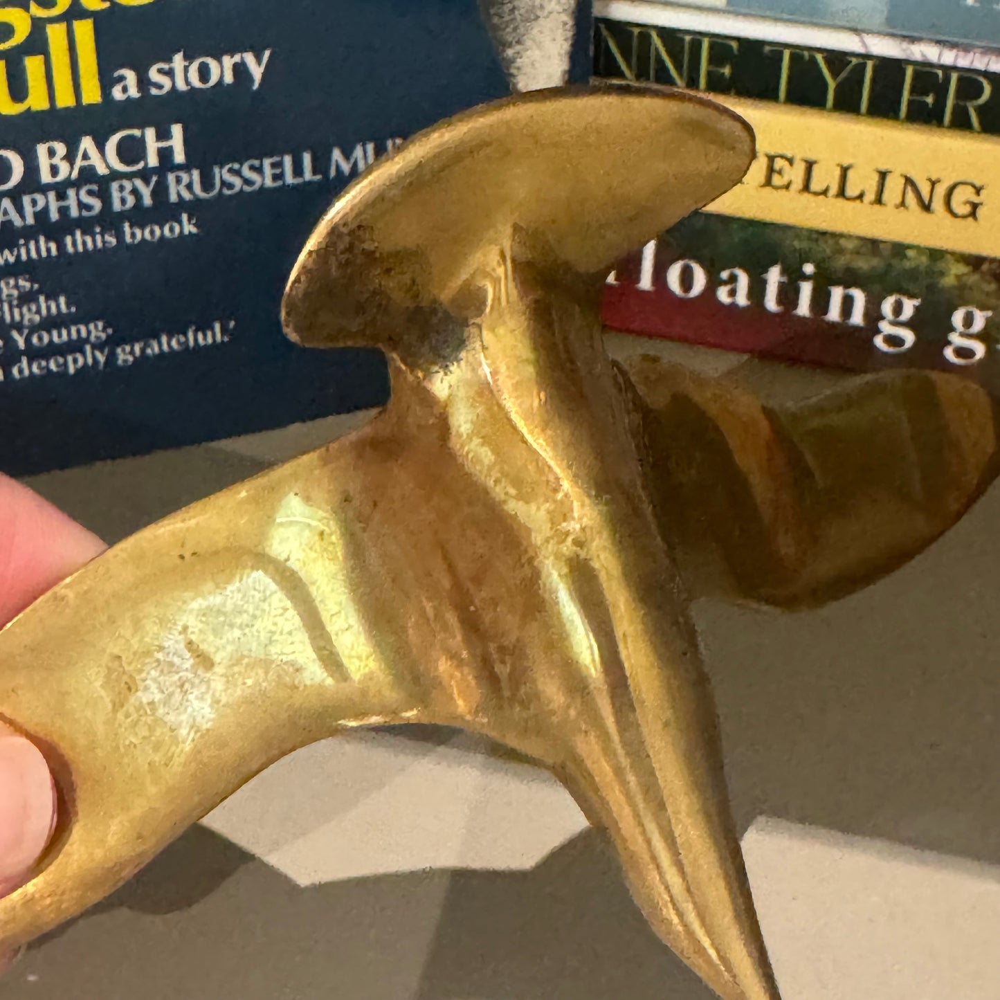Vintage Brass Seagull Figurine