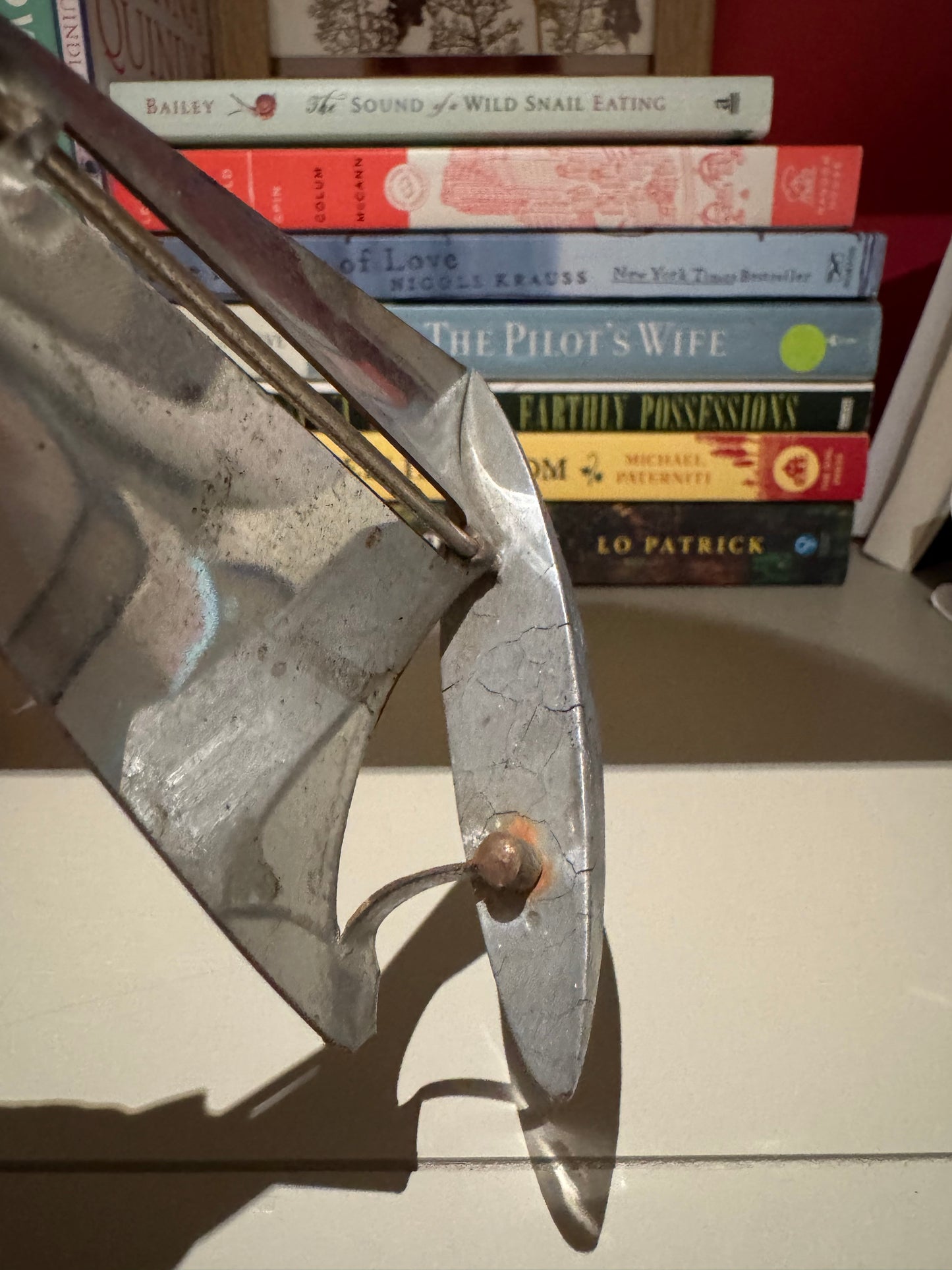 Vintage Art Deco Metal  Mini Sailboat