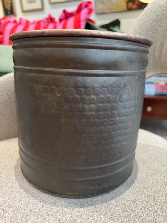 Copper Hammered Pot