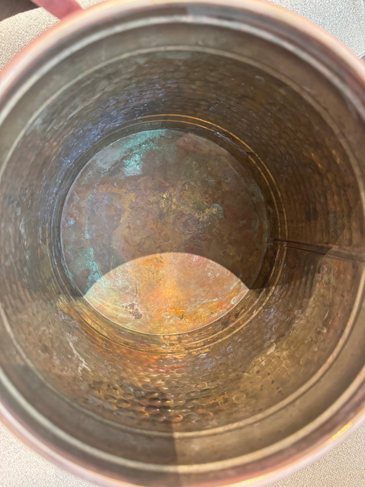 Copper Hammered Pot