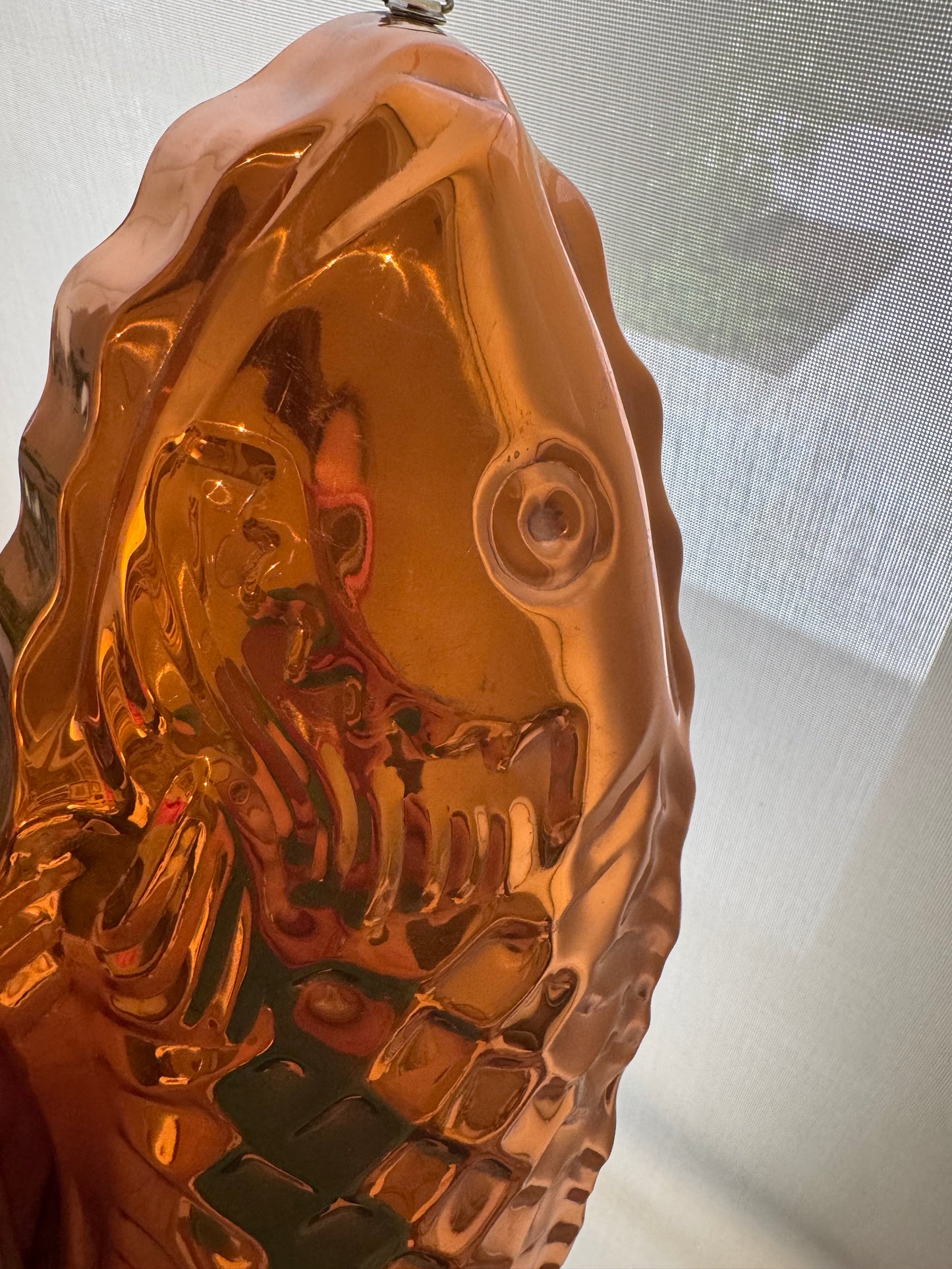Vintage Solid Copper Fish Mold - Large