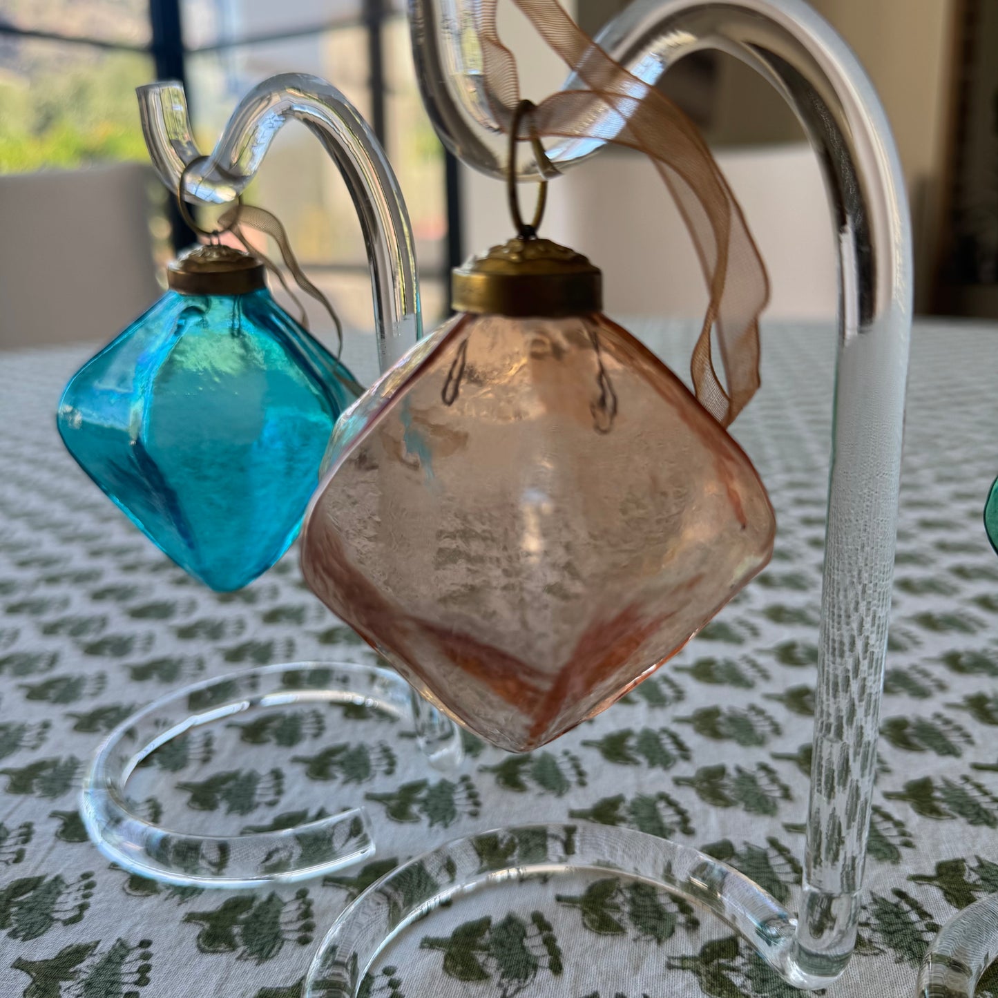 Apricot Recycled Glass Ornament