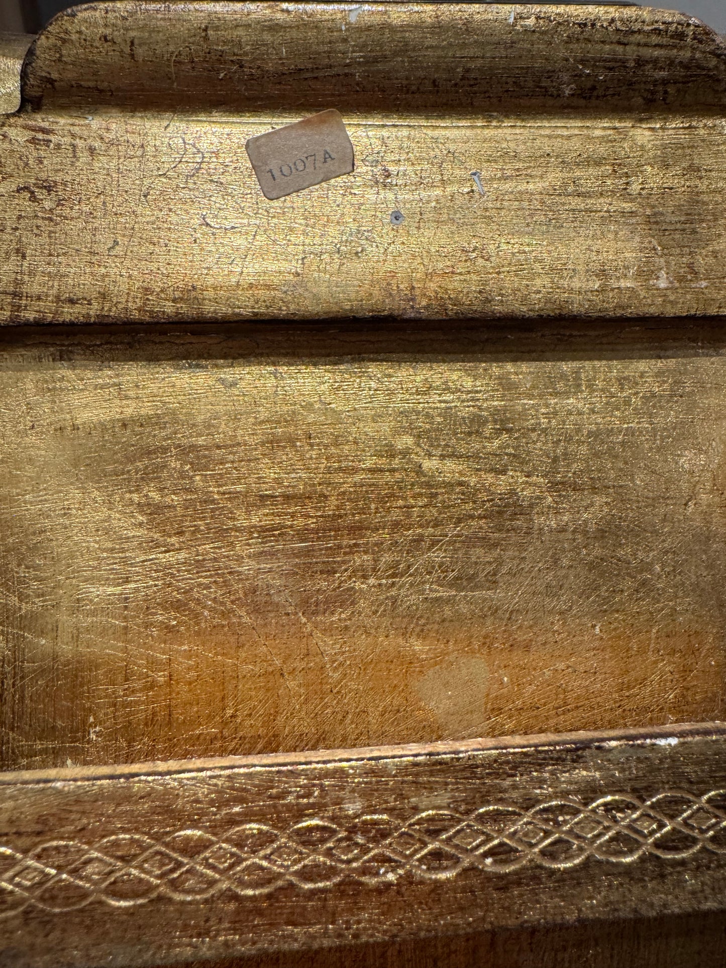 Vintage Painted Florentine Wood Side Tables / TV Trays